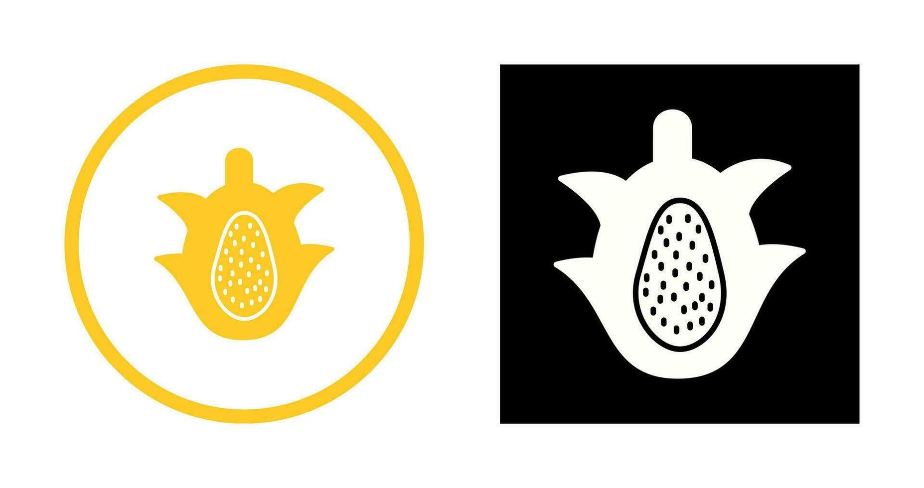 icono de vector de fruta de dragón