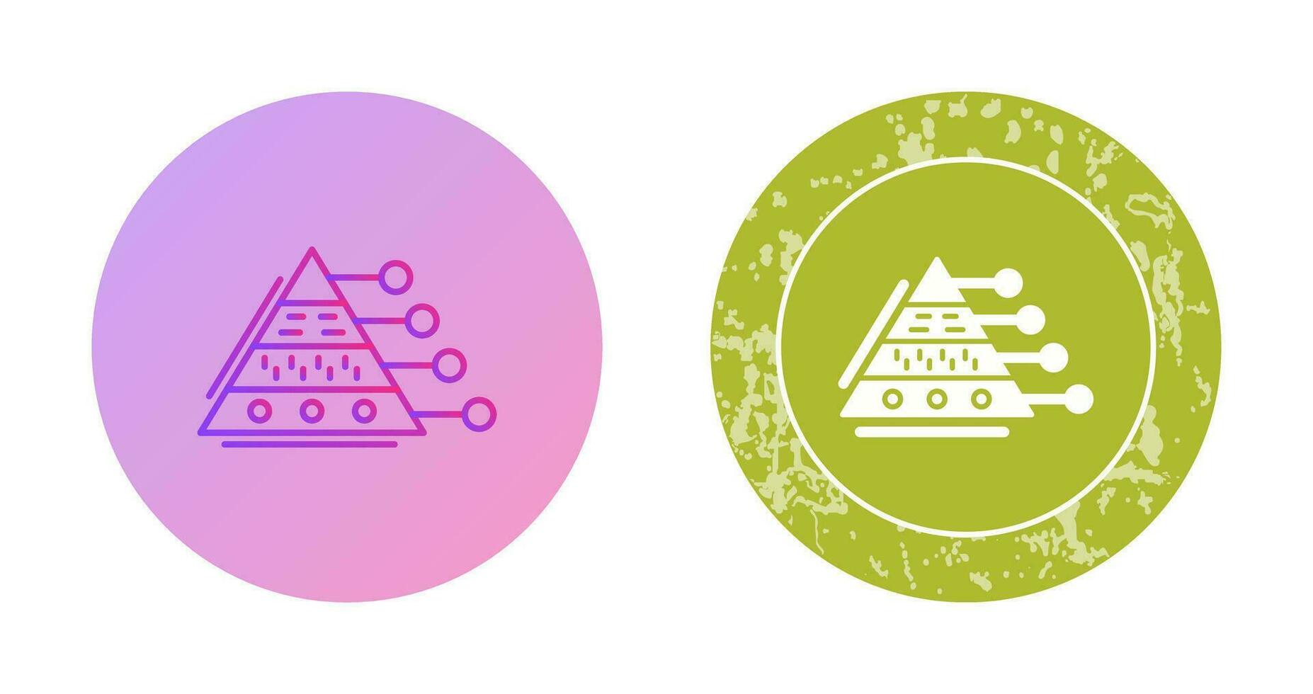 Pyramid Graph Vector Icon
