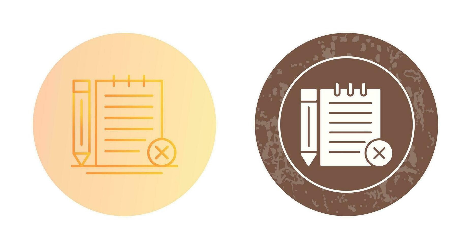 Unchecked Notes Vector Icon