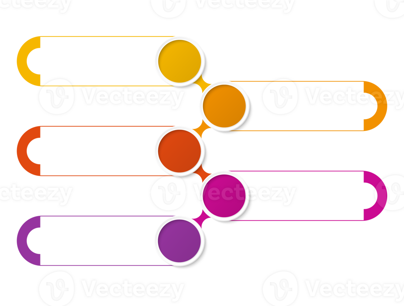 Infographic with 5 steps, process or options. png