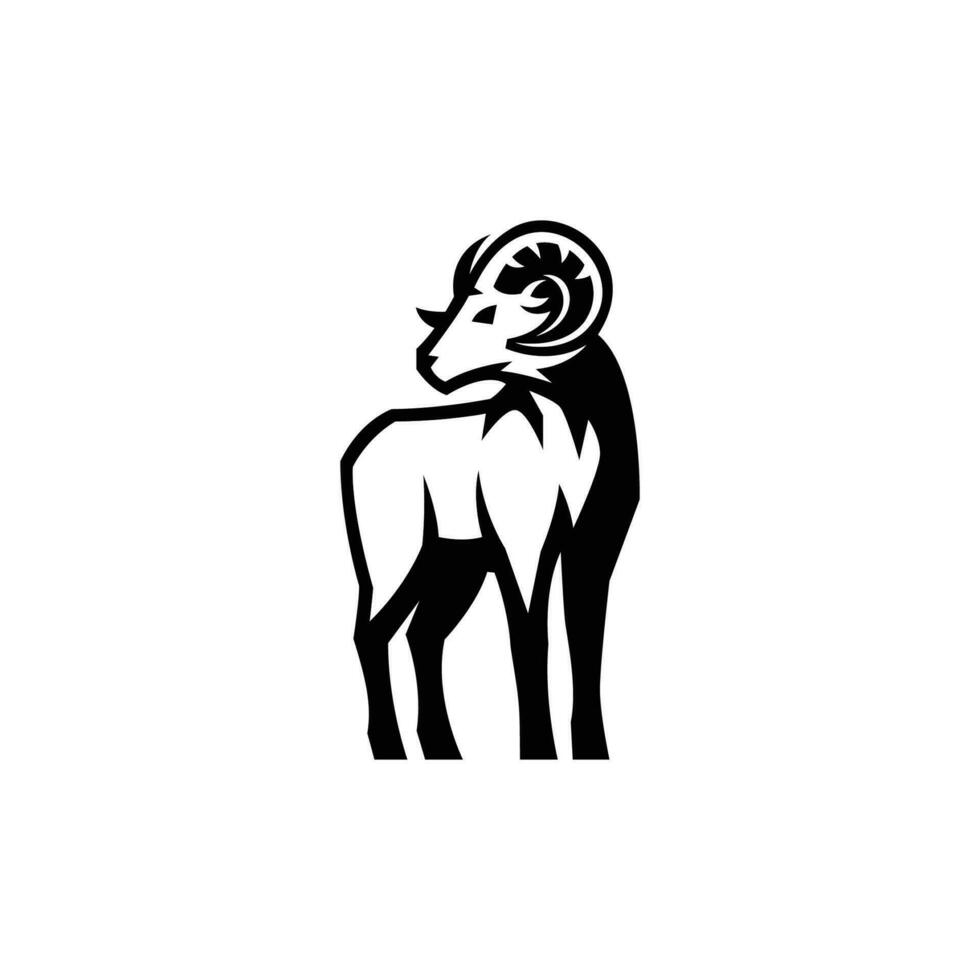 goat logo vector icon illustration