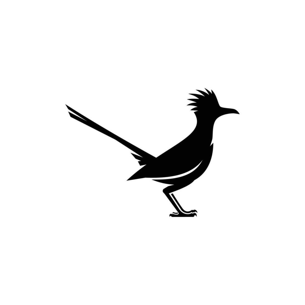 roadrunner bird logo vector icon illustration
