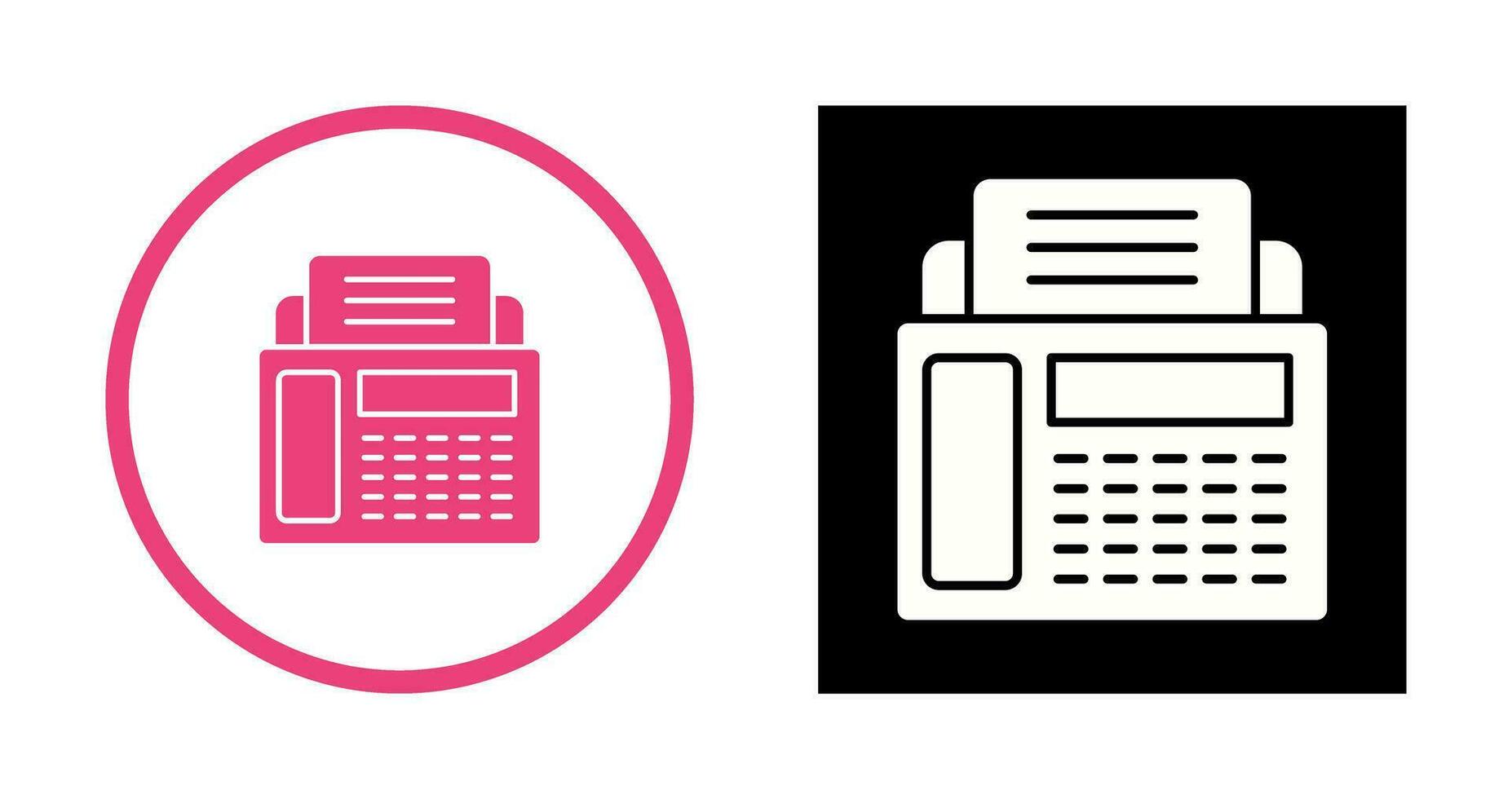 Fax Machine Vector Icon