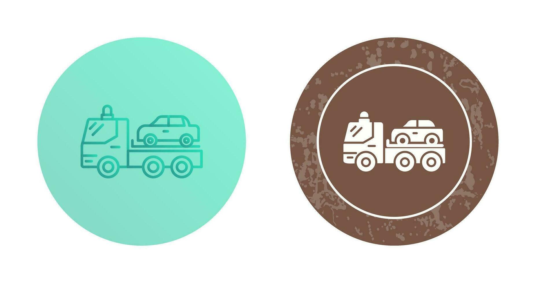 Tow Truck Vector Icon