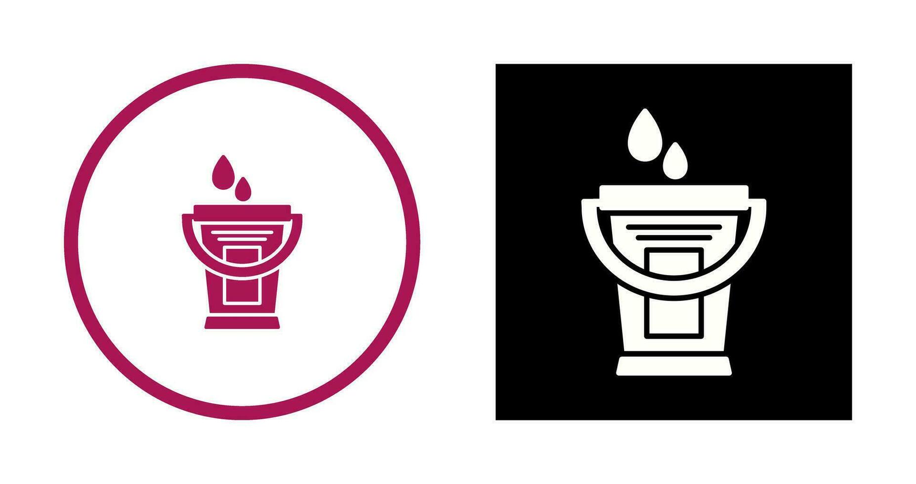 Water Bucket Vector Icon