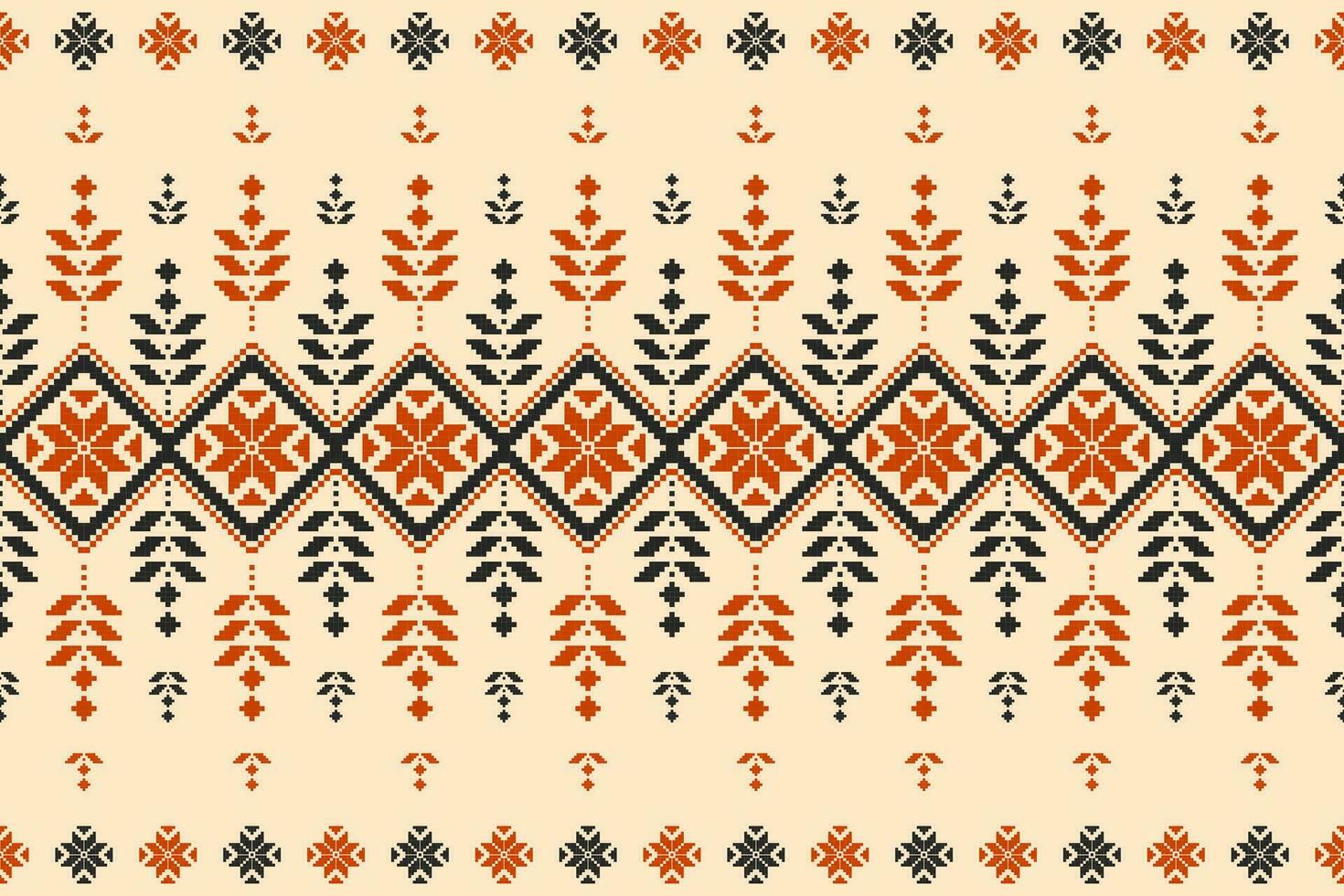 alfombra flor modelo Arte. geométrico étnico floral sin costura modelo en tribal. americano, mexicano estilo. vector