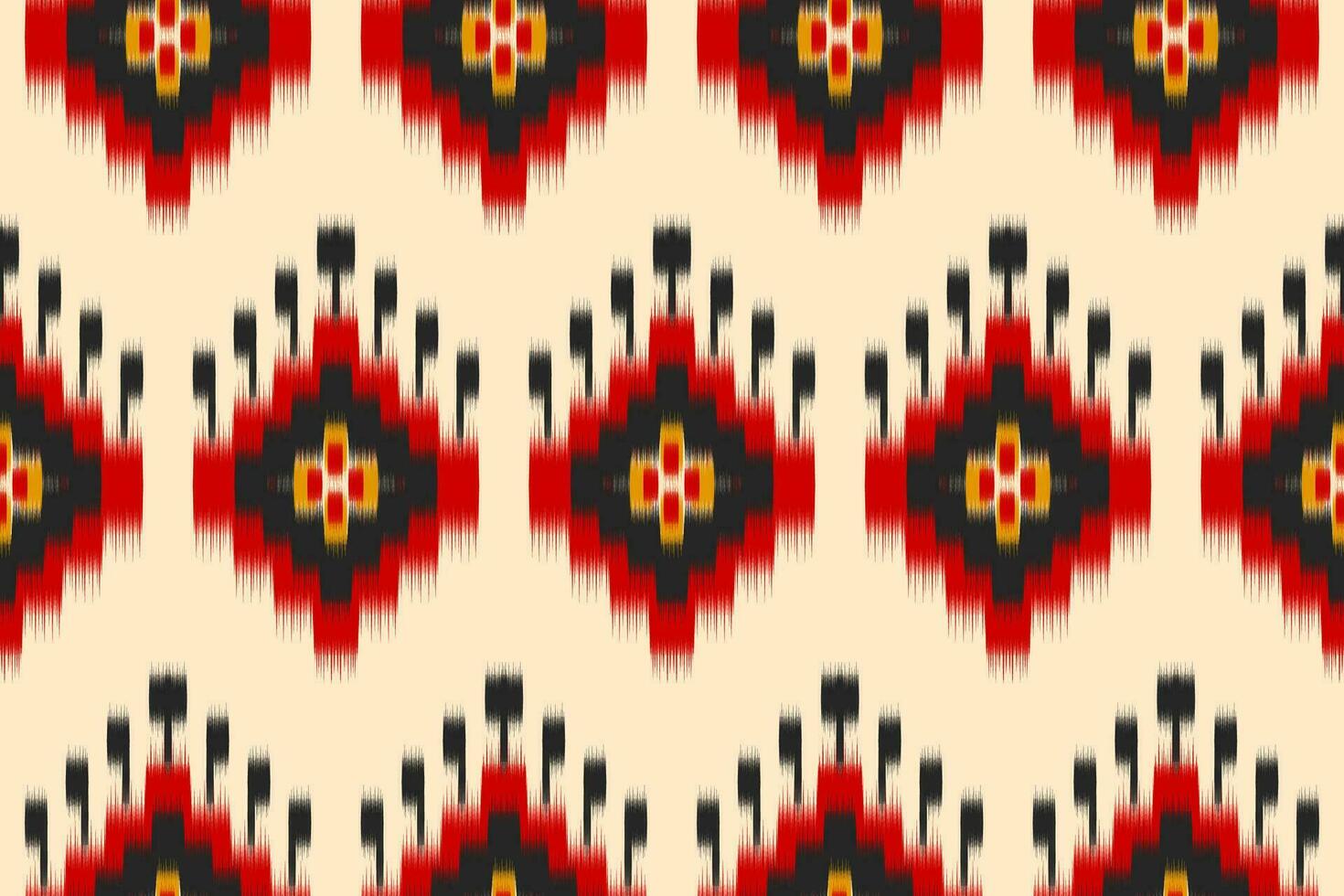 patrón étnico ikat sin costuras en tribal. estilo americano, mexicano. estampado de adornos geométricos aztecas. vector