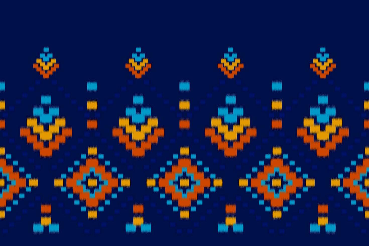 Abstract ethnic ikat art. Seamless pattern in tribal. Aztec geometric ornament print. vector