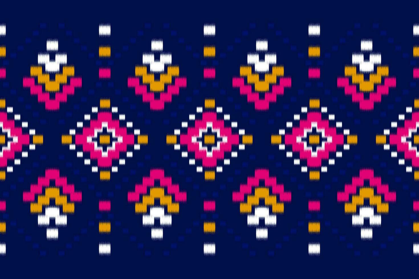 alfombra étnica patrón ikat art. patrón geométrico étnico ikat sin costuras en tribal. estilo mexicano vector