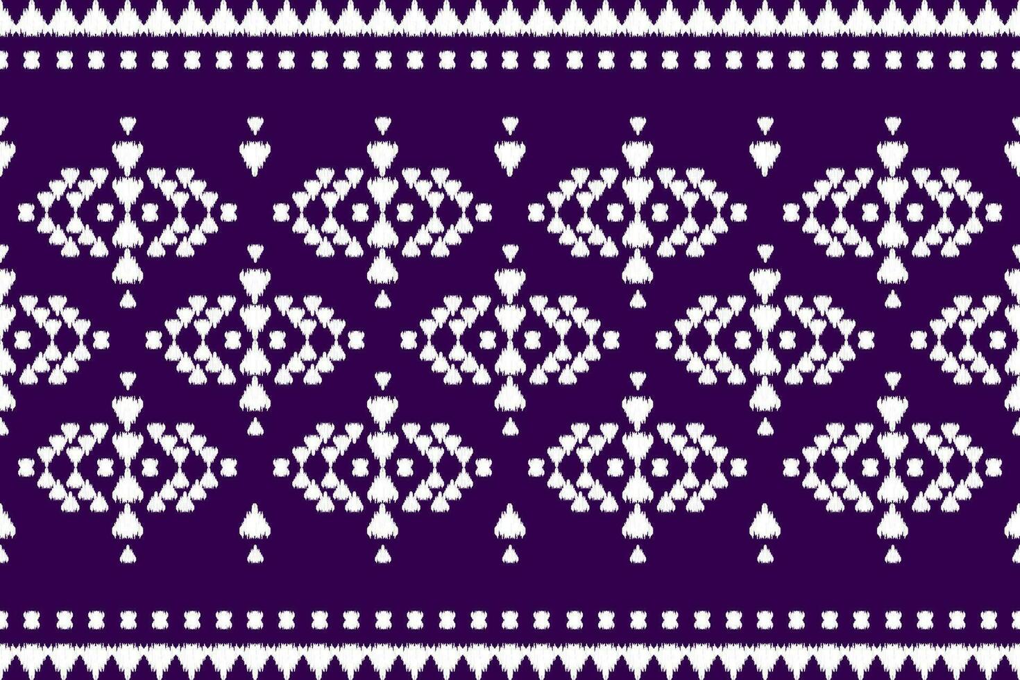 Fabric ikat pattern art. Geometric ethnic seamless pattern traditional. American, Mexican style. vector