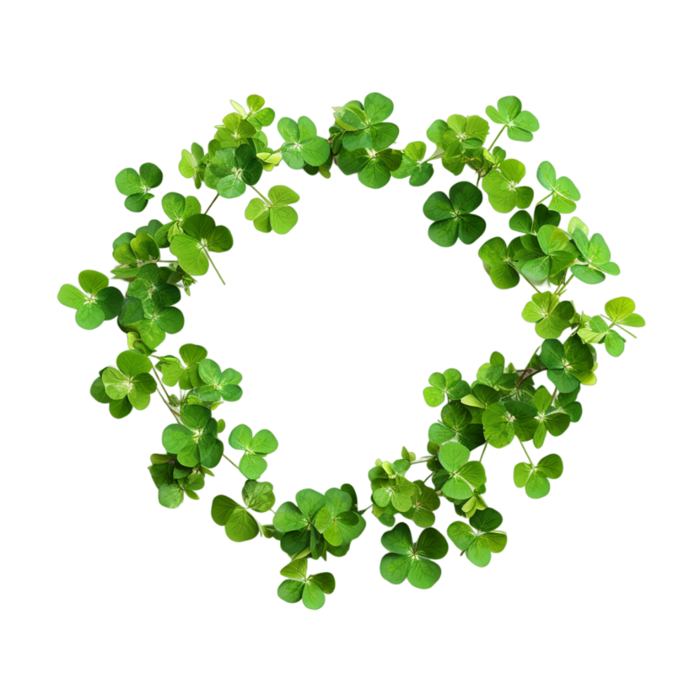 Ireland Four leaf Clover Shamrock Ai Generative png