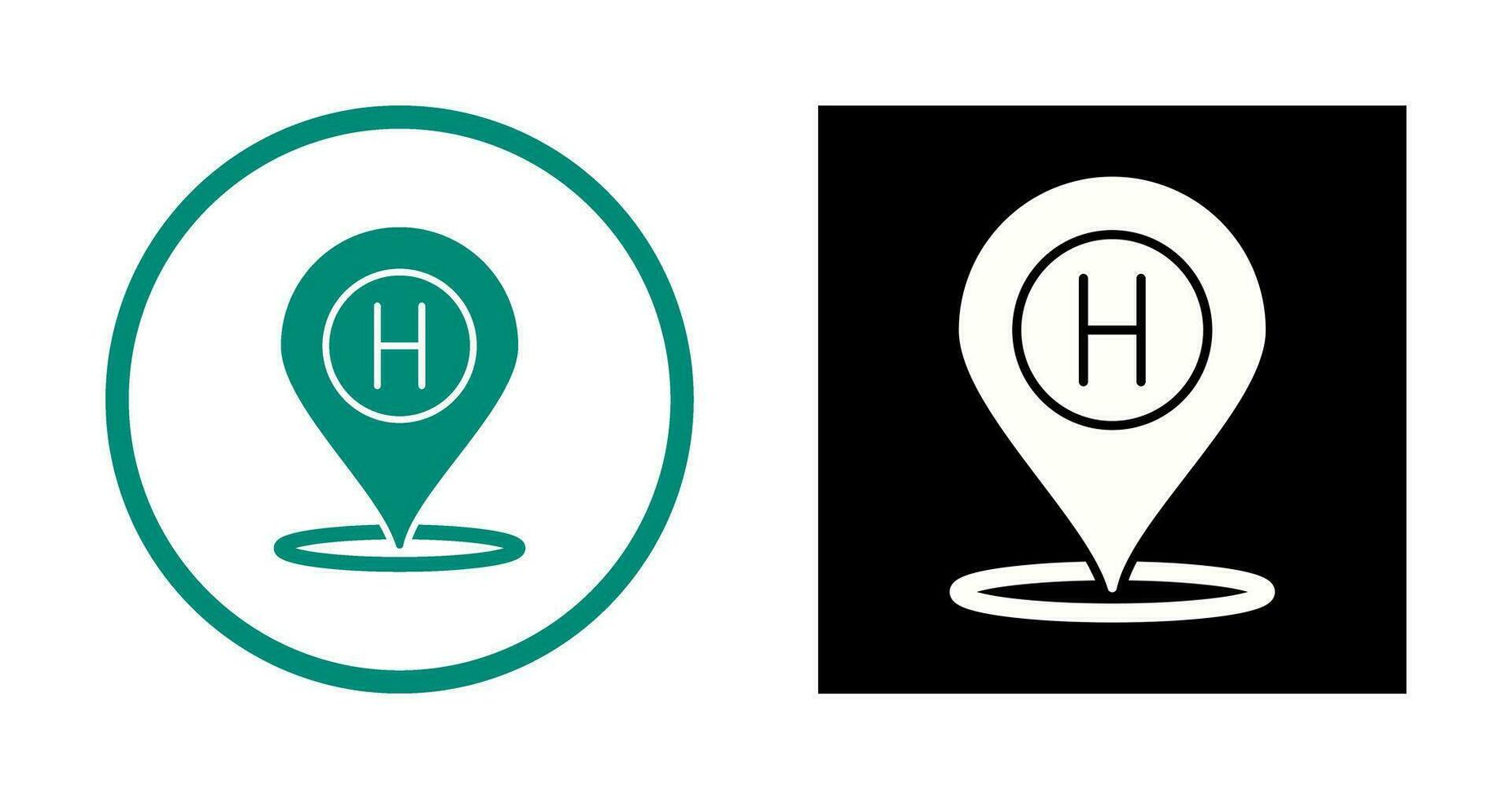 Hotel Location Vector Icon