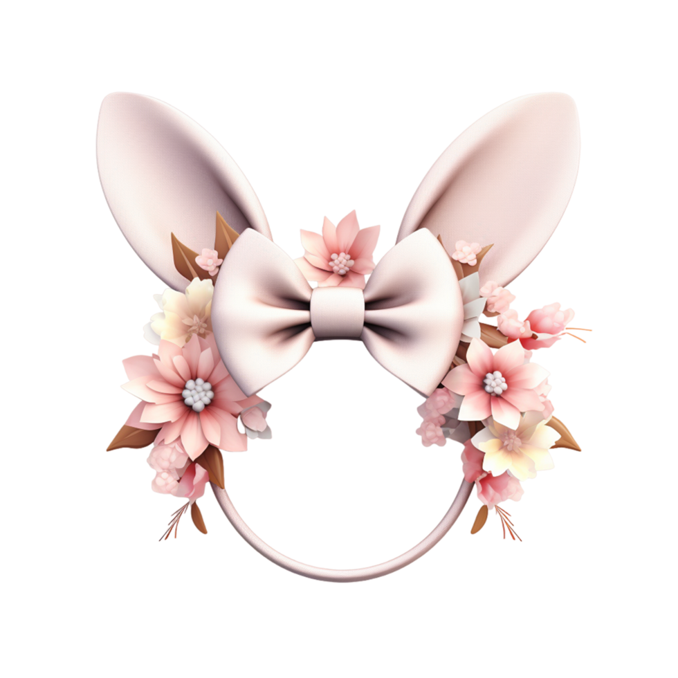 Easter Bunny Ears Ai Generative png