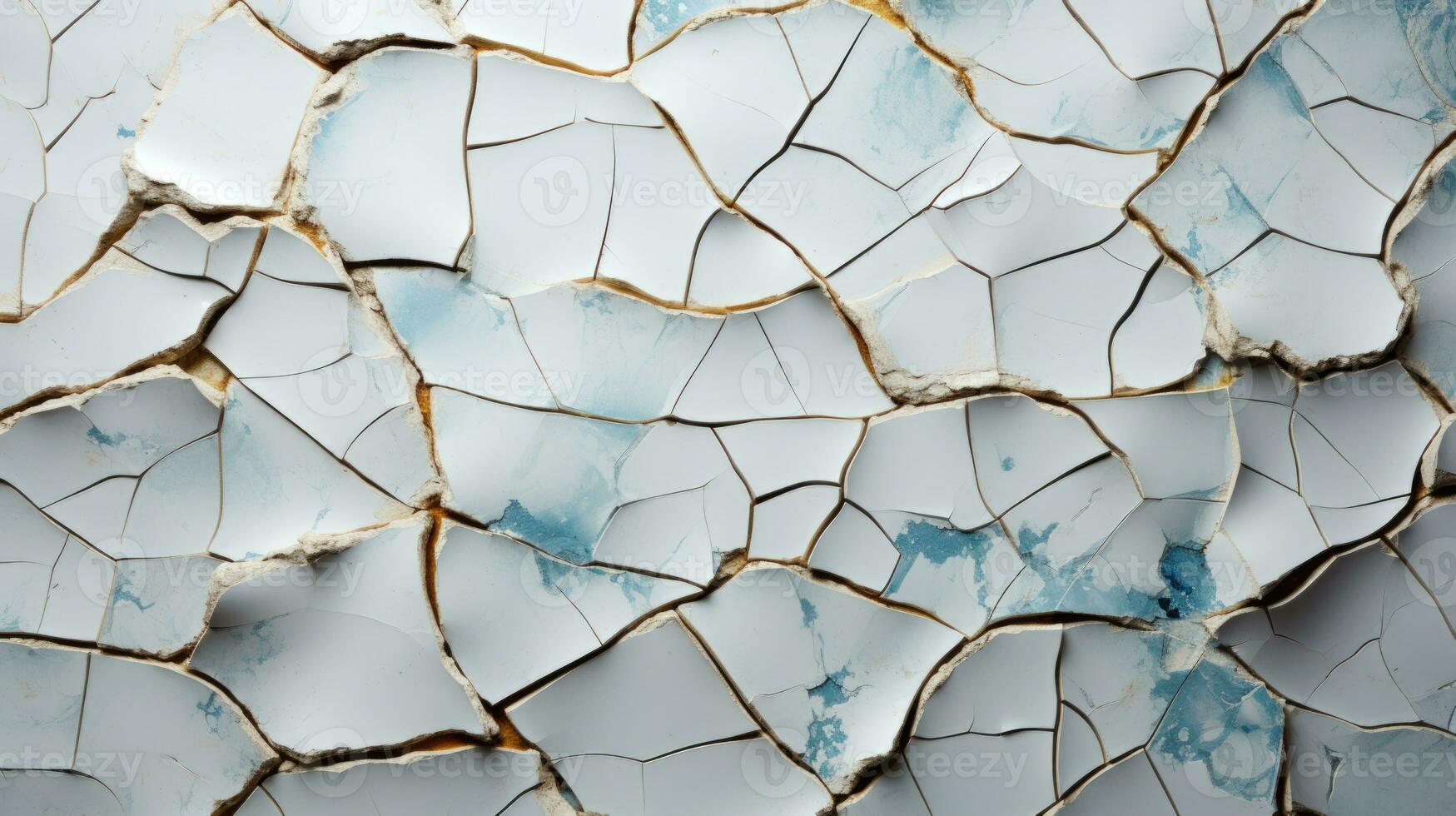 Seamless broken cracks HD texture background. Highly Detailed. AI Generative photo
