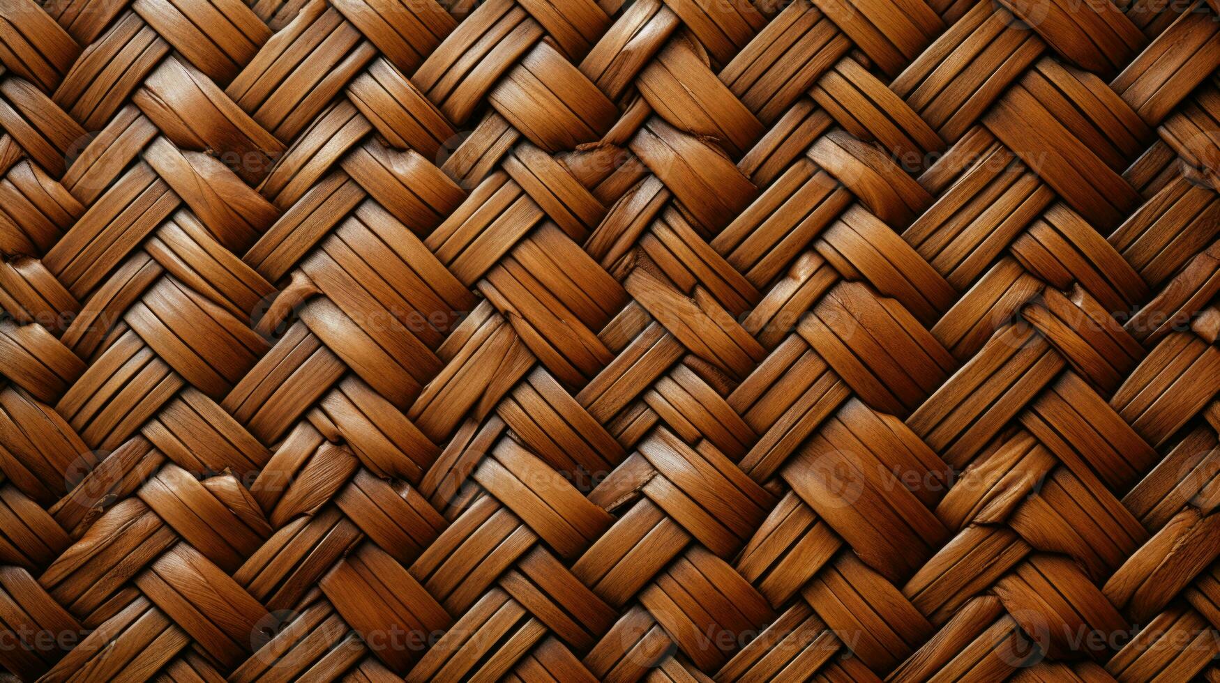 Woven basket rustic natural brown HD texture background Highly Detailed AI Generative photo