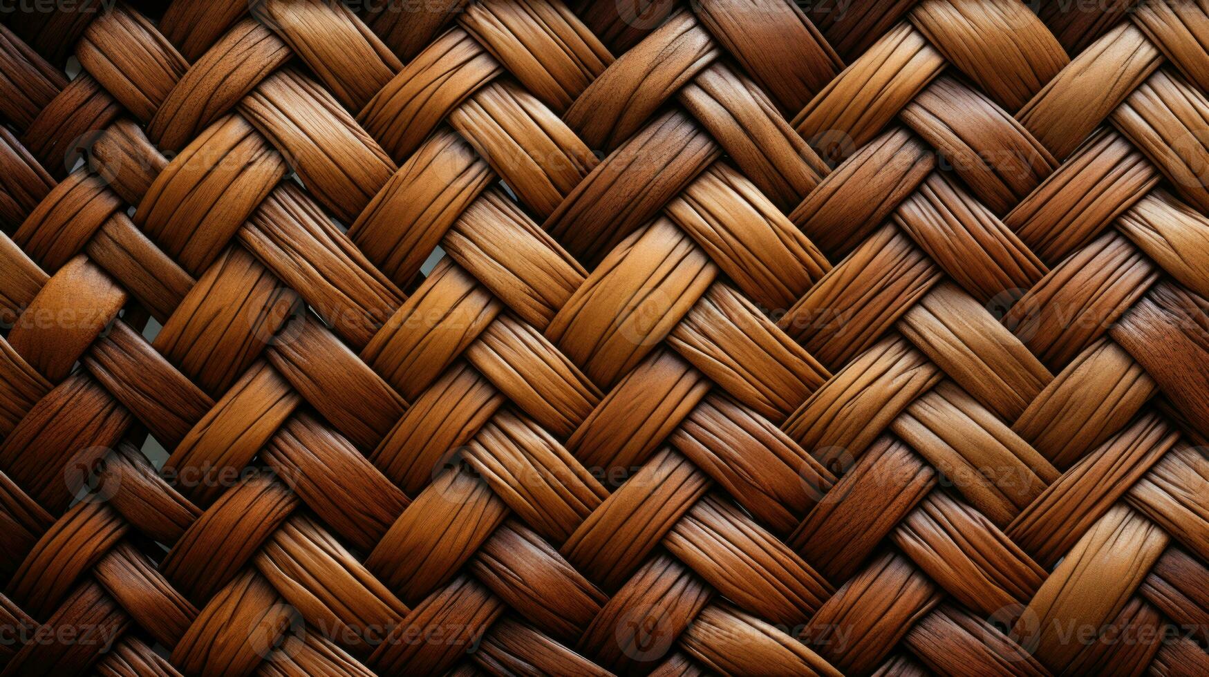 Woven basket rustic natural brown HD texture background Highly Detailed AI Generative photo