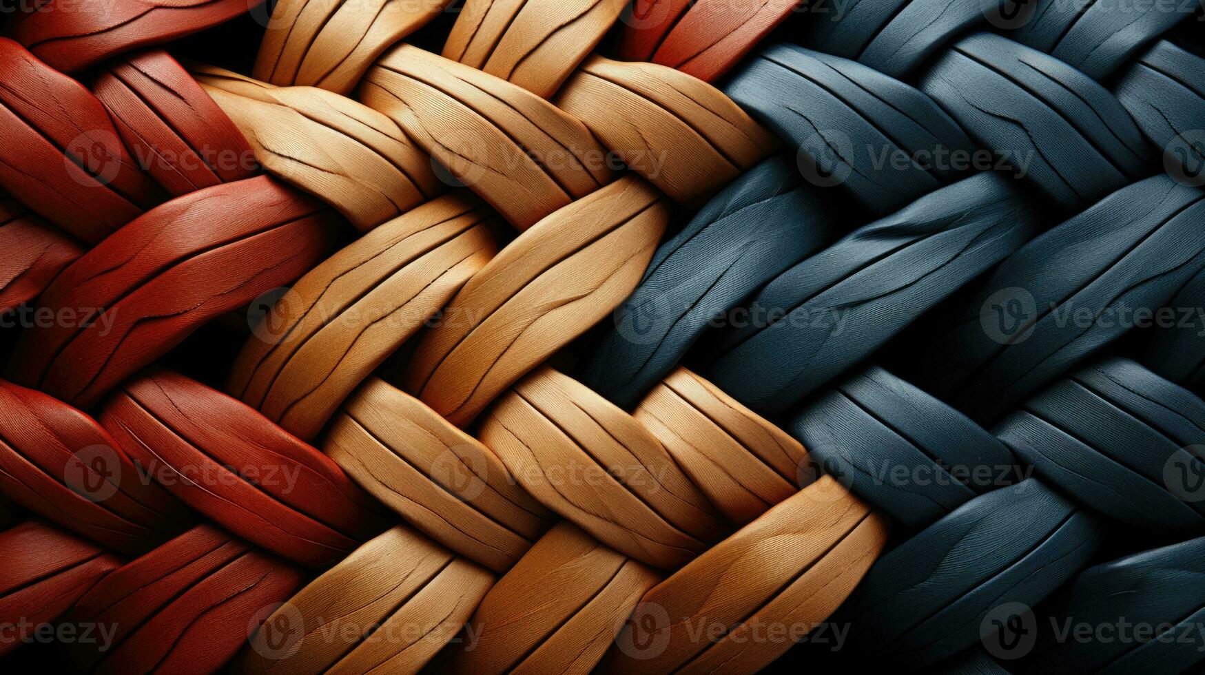 Woven fabric intricate textile warm tones HD texture background Highly Detailed AI Generative photo