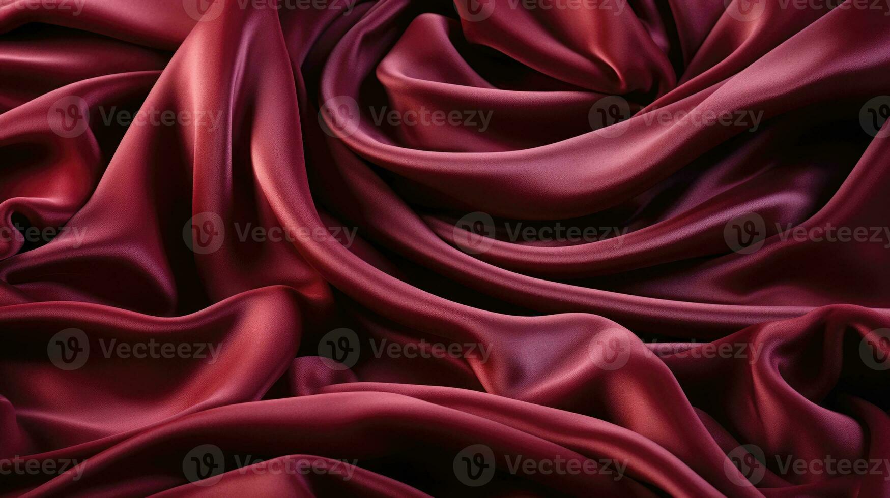 Soft fabric luxurious plush deep red velvet HD texture background Highly Detailed AI Generative photo