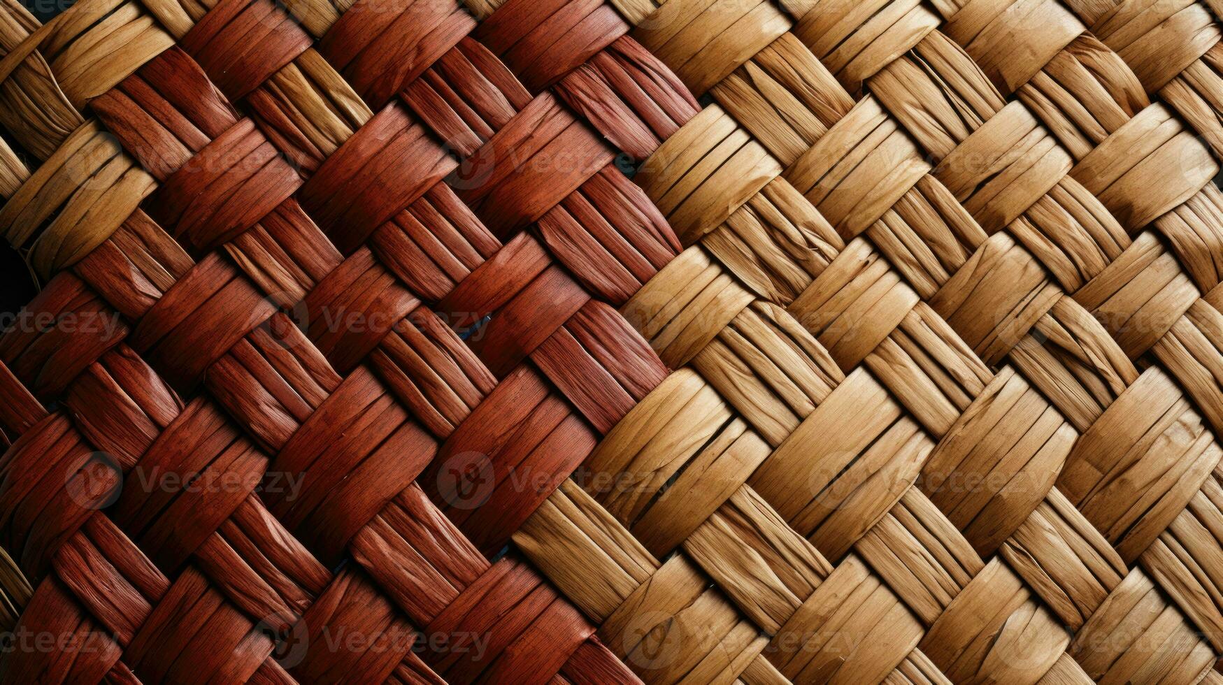 Woven basket rustic natural brown HD texture background Highly Detailed AI Generative photo