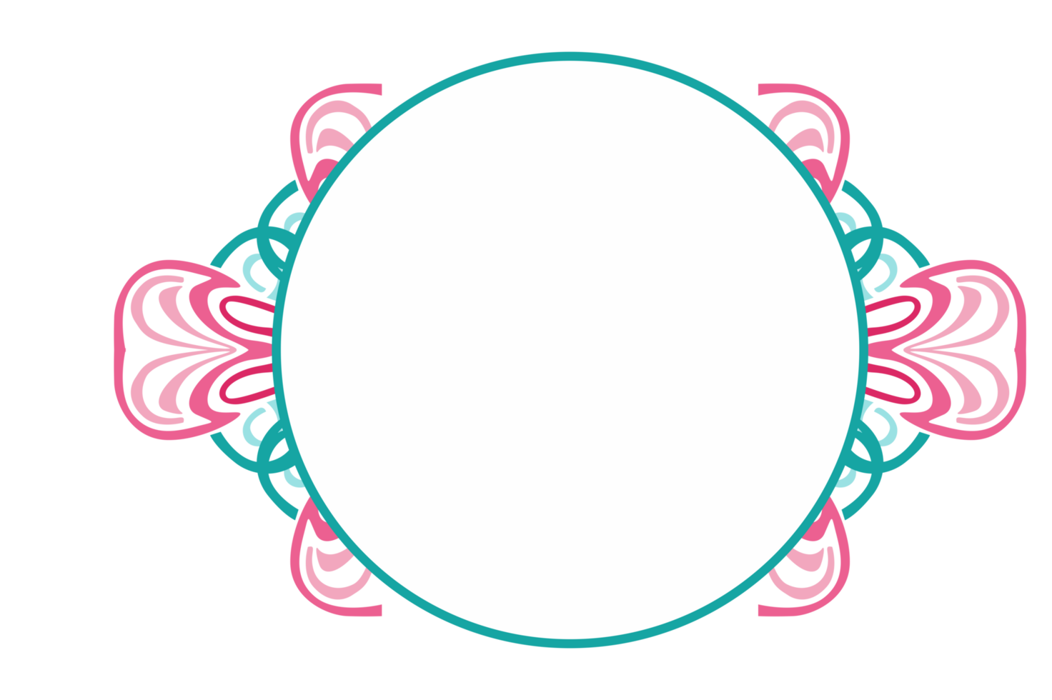 linha arte enfeite fronteira com Projeto com transparente fundo png