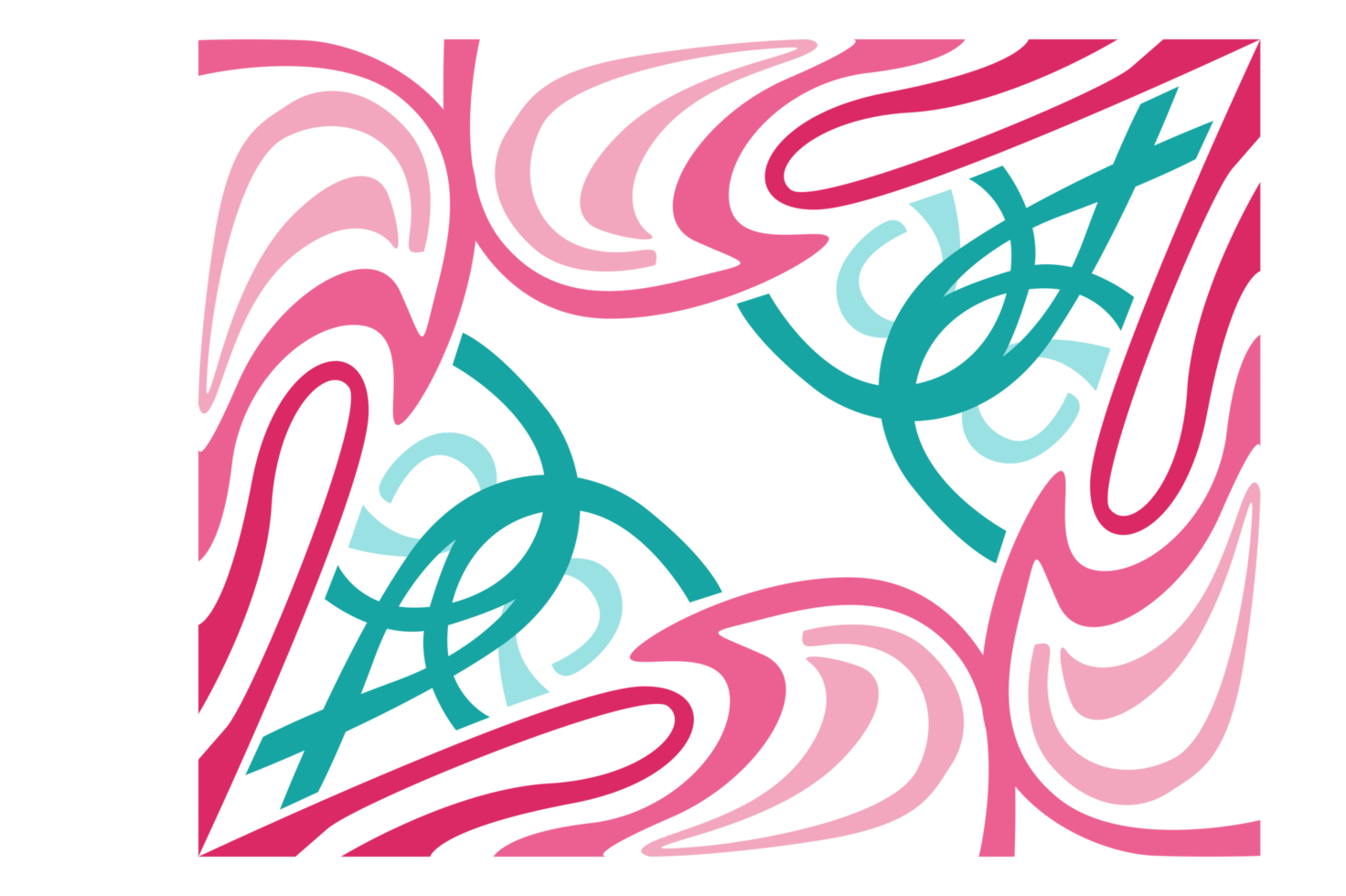 Line Art Ornament Border With Design With Transparent Background png