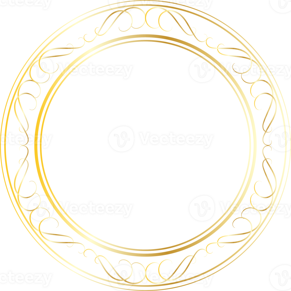 divisores volta ouro quadros para decoração, transparente fundo png