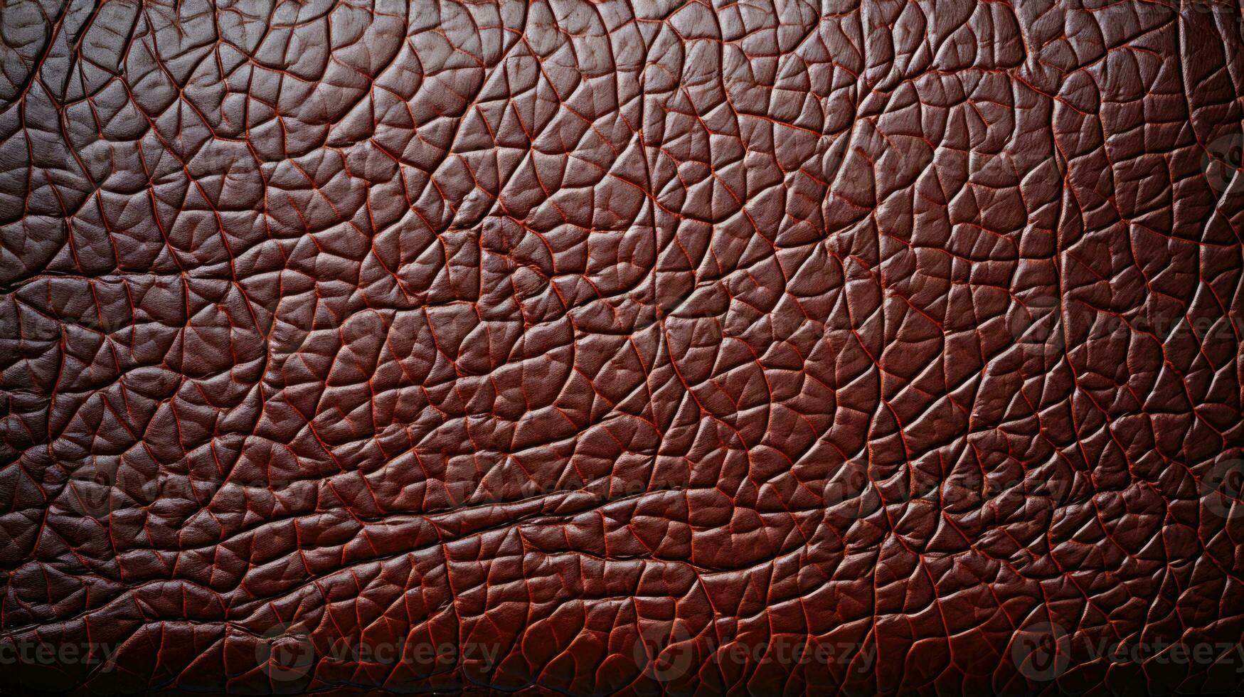 Leather classic sophisticated brown HD texture background Highly Detailed AI Generative photo