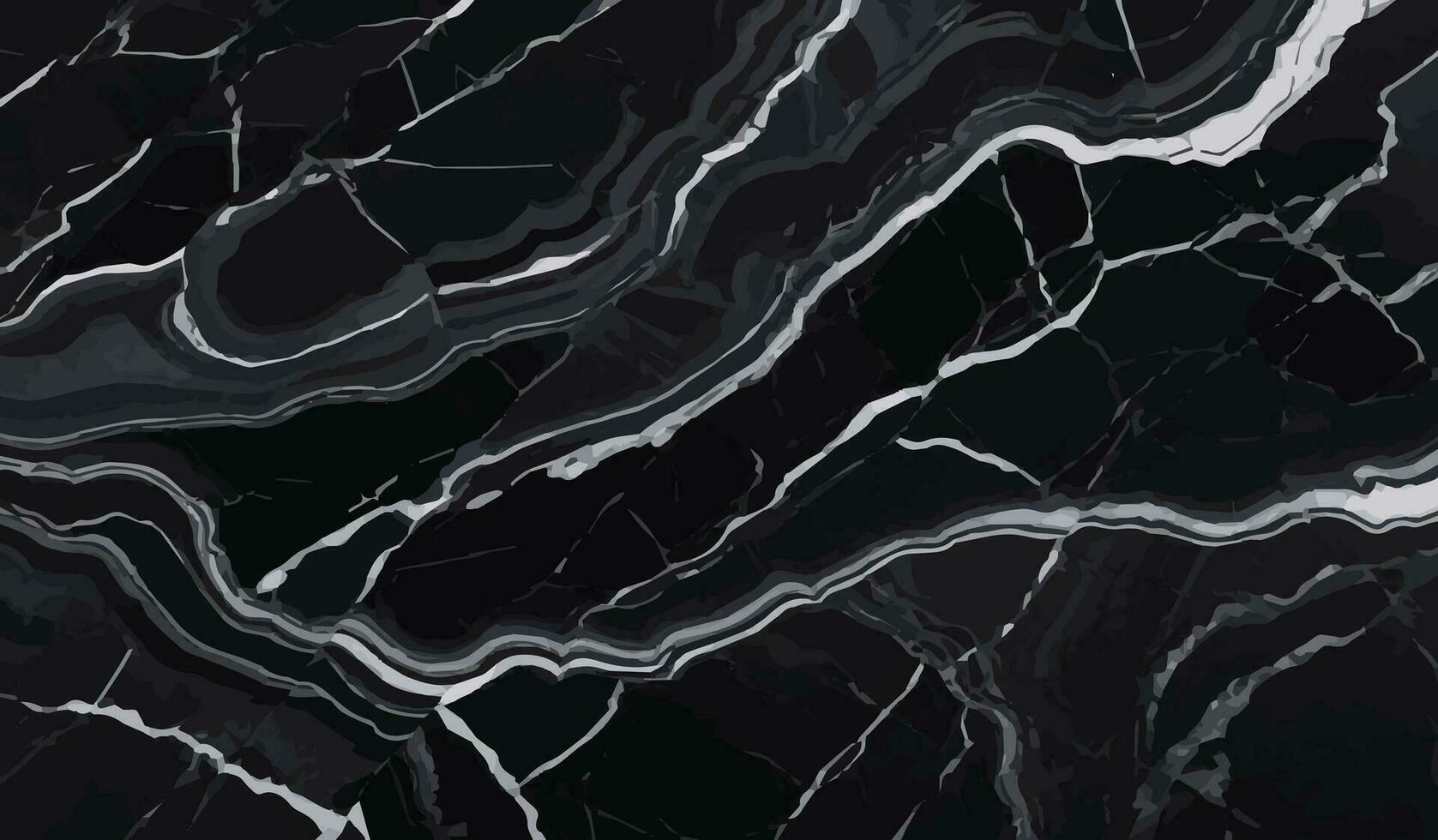 mármol negro y blanco superficie textura antecedentes. resumen modelo mármol negro vector ilustración