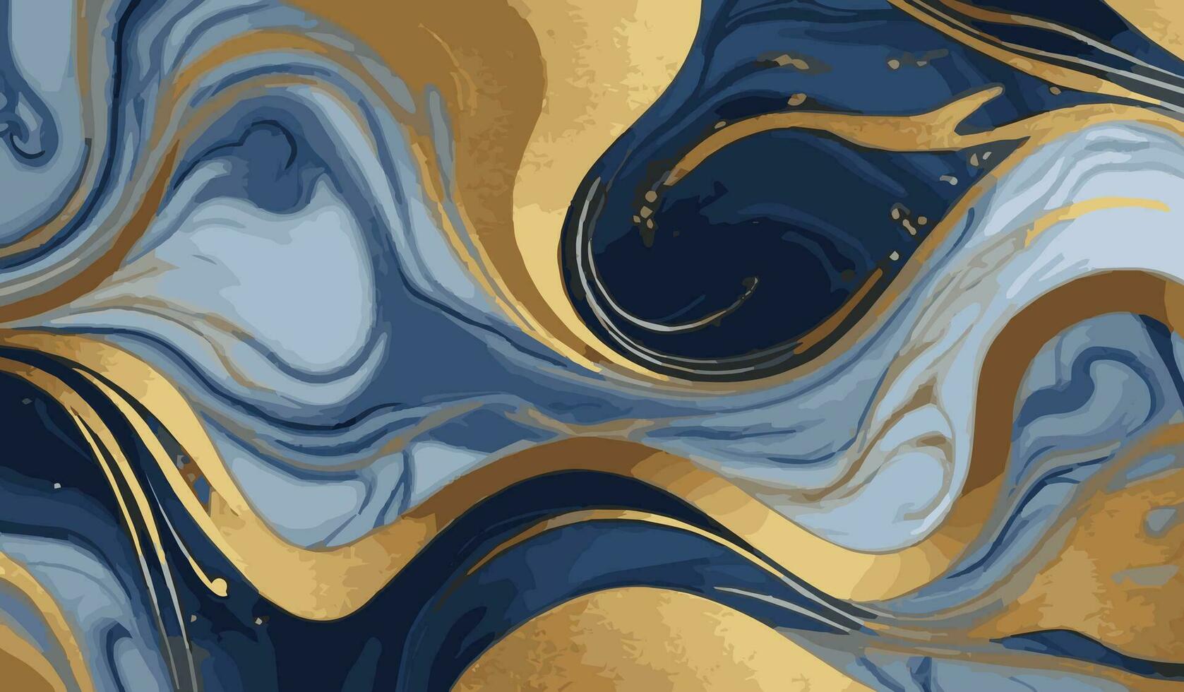 mármol azul y dorado superficie textura antecedentes. lujo resumen modelo natural de mármol azul vector ilustración