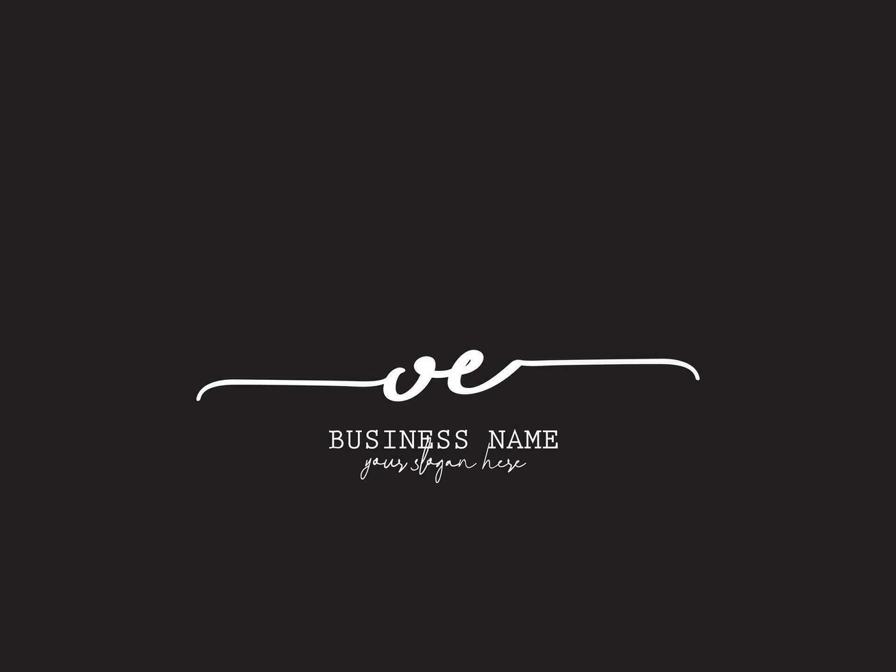 Luxury Oe Fashion Logo, Signature OE Logo Letter Design For You vector