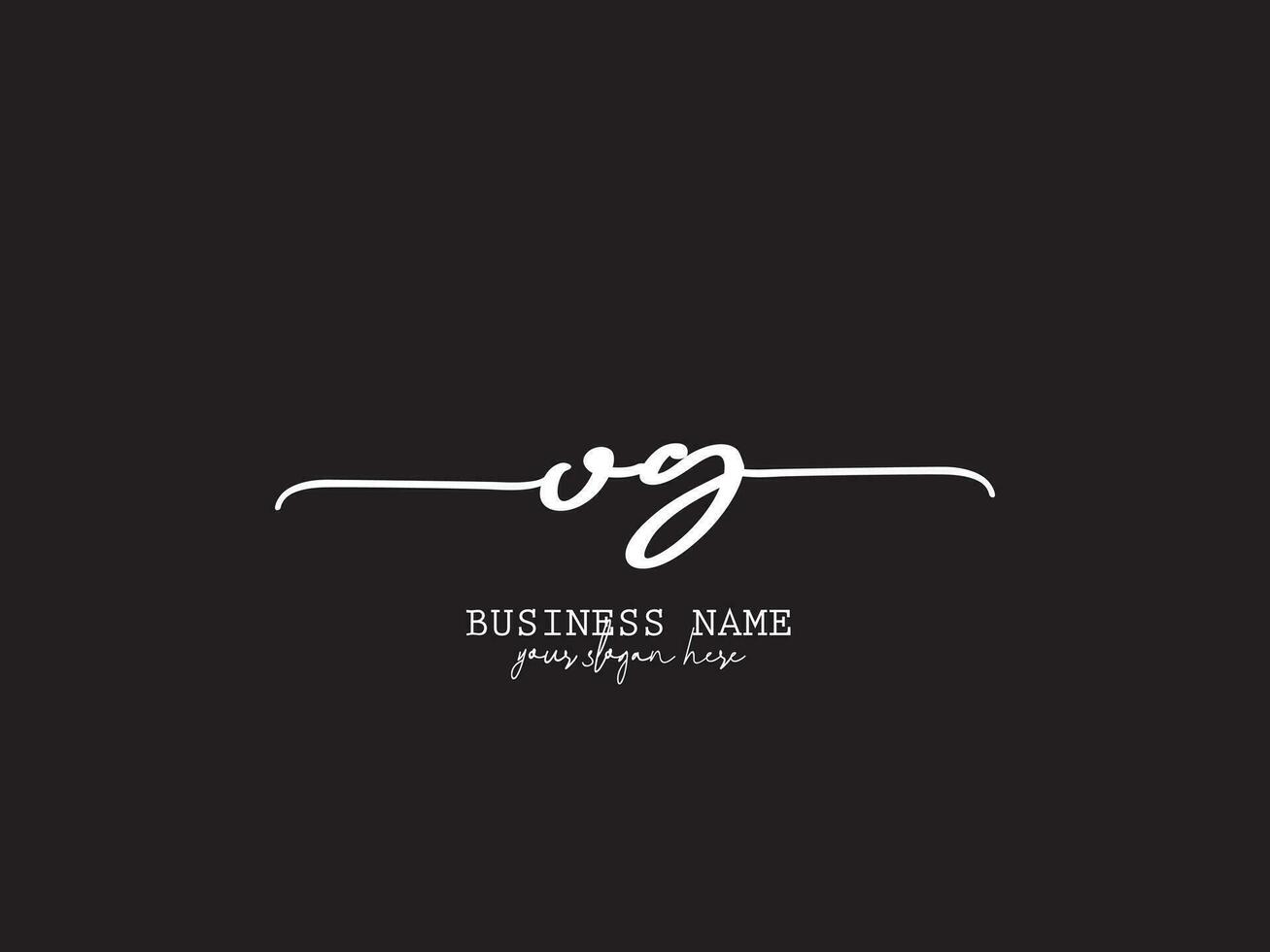 Luxury Og Fashion Logo, Signature Og Logo Letter Design For You vector