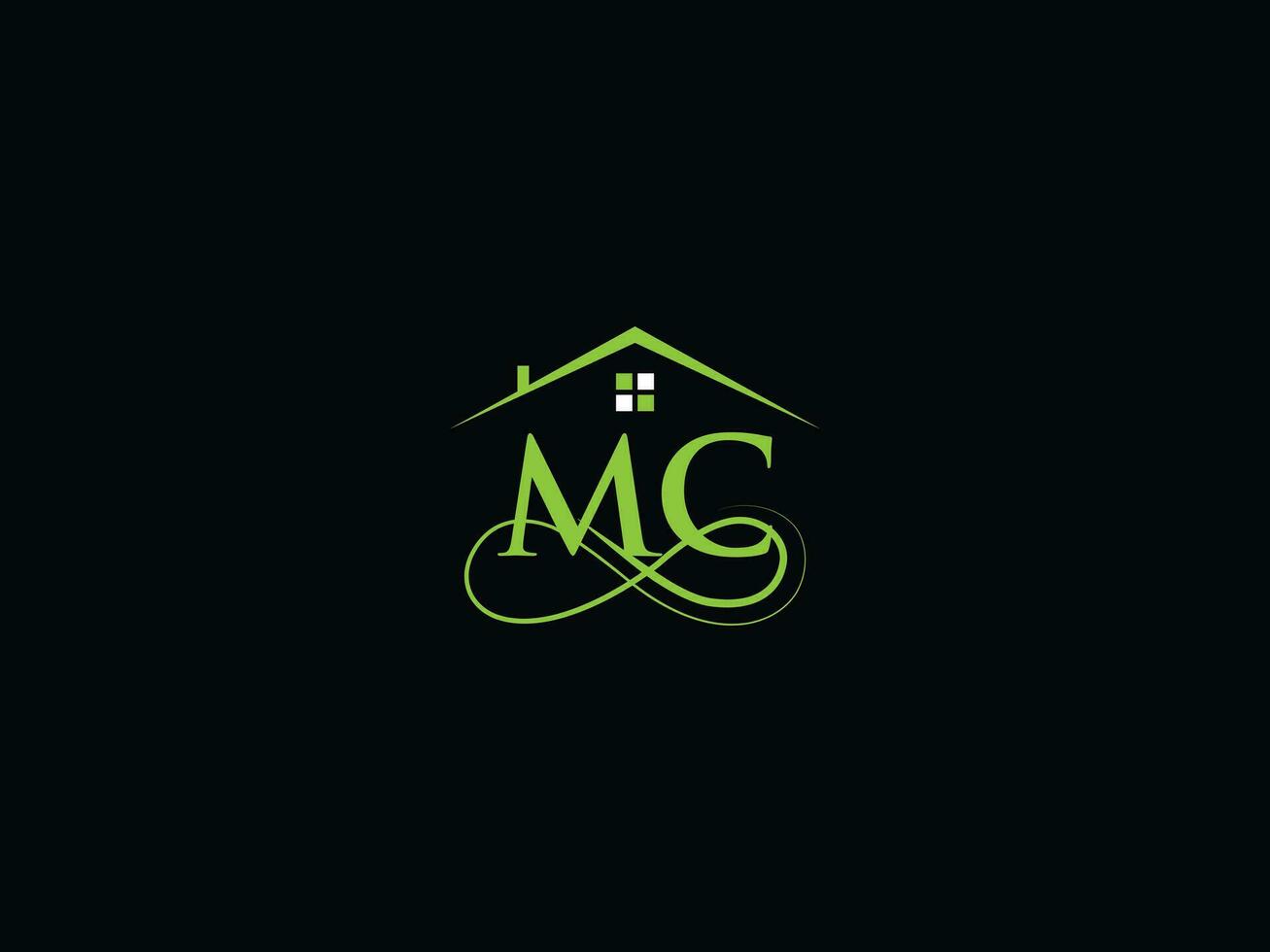 Creative Mc Building Logo, Modern Real Estate MC Logo Letter Vector