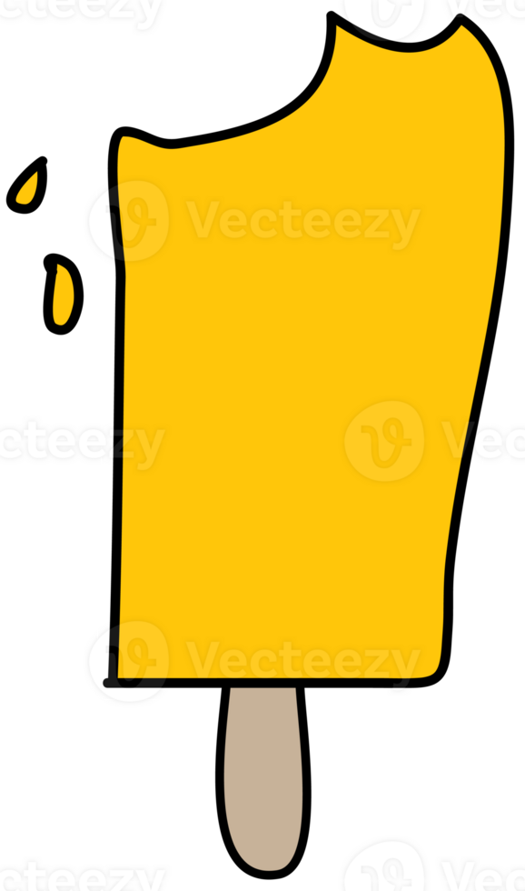 Ice cream cartoon doodle. png