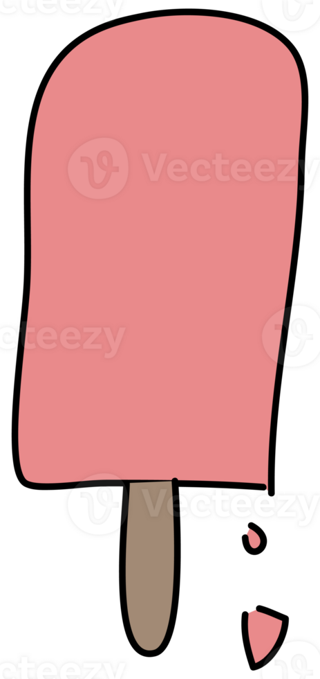 Ice cream cartoon doodle. png