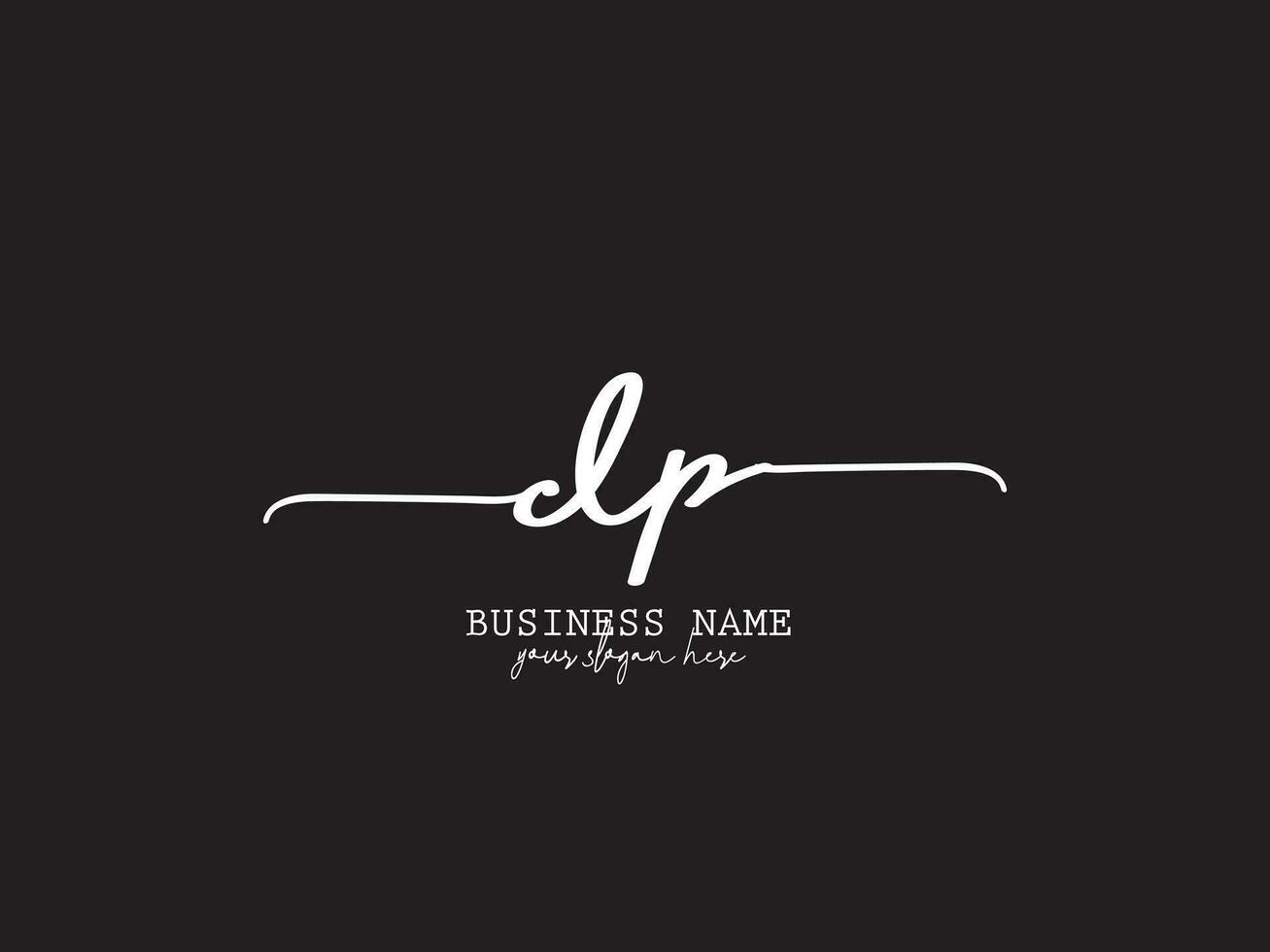 Signature Luxury DP Logo Icon Vector Image Design