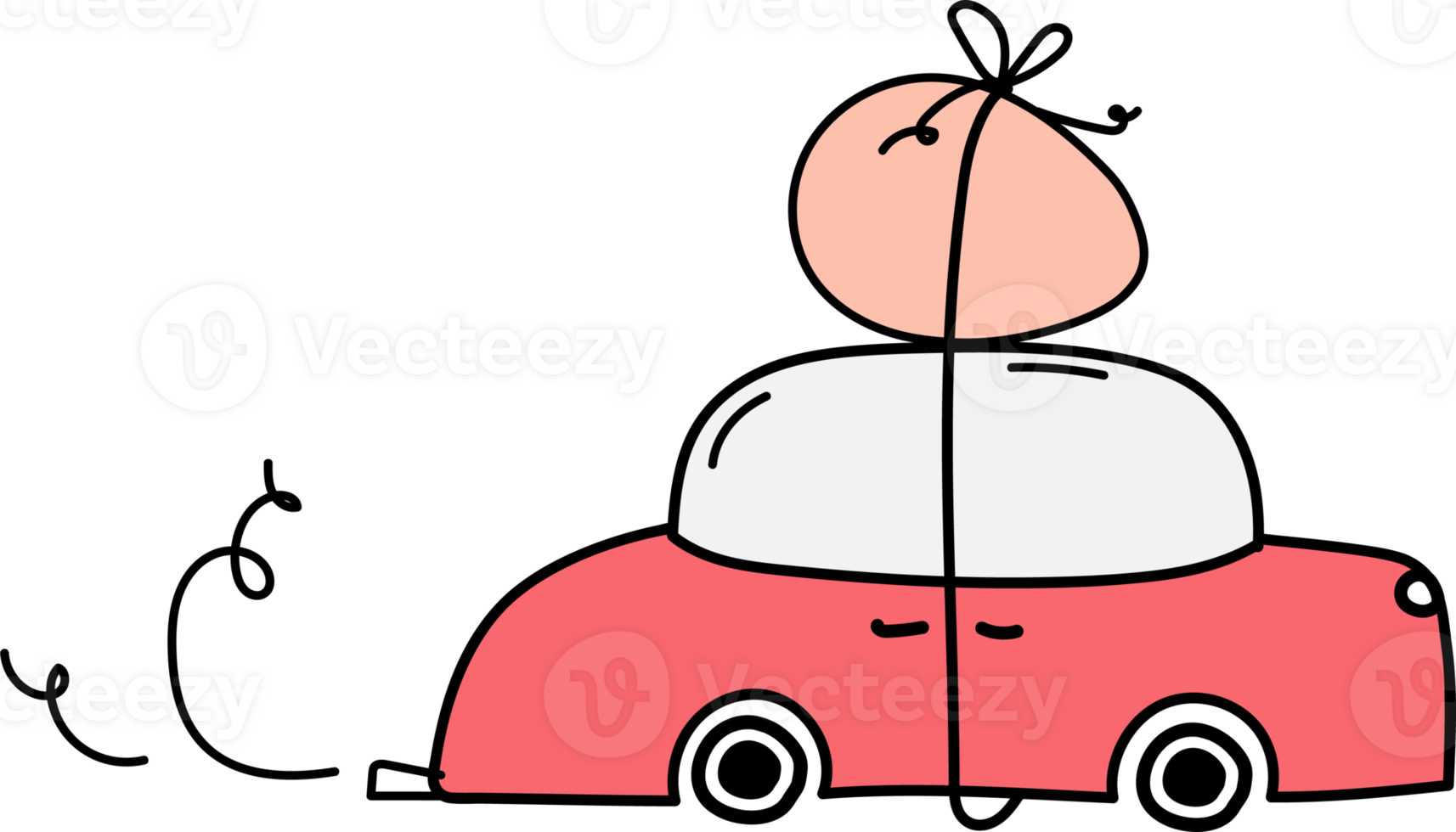 Car cartoon doodle. png