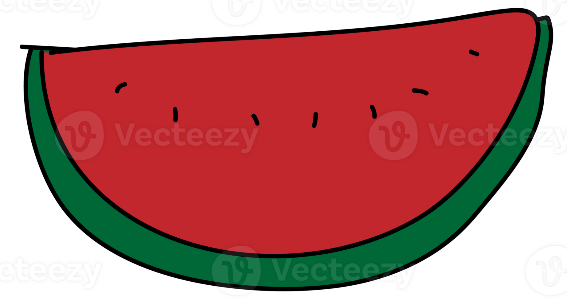 Watermelon cartoon doodle. png