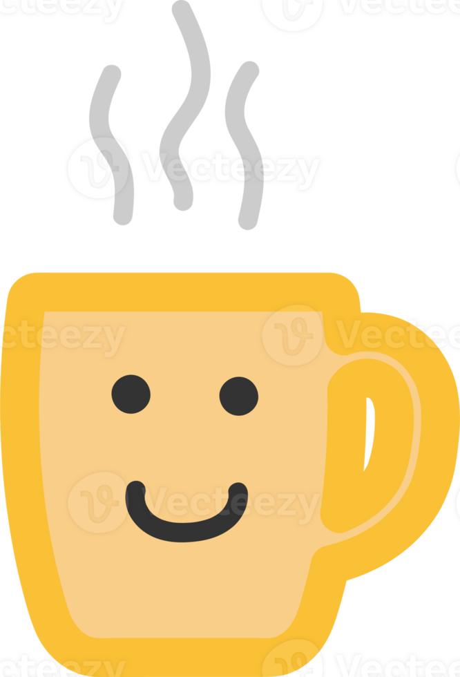 Hot cup cartoon doodle. png