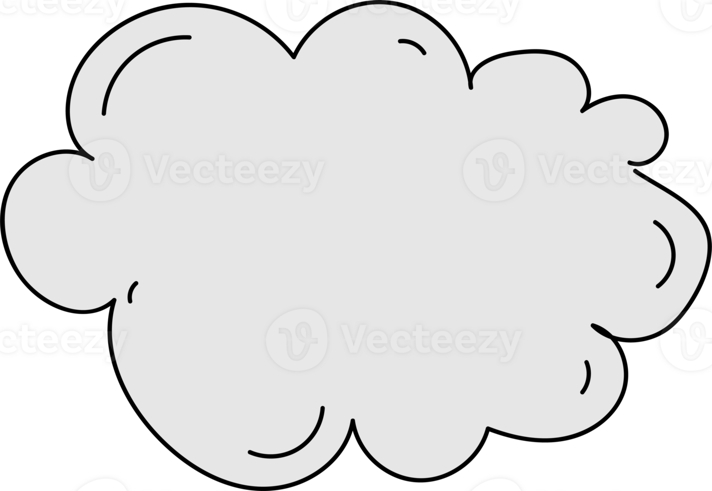 Cloud cartoon doodle. png