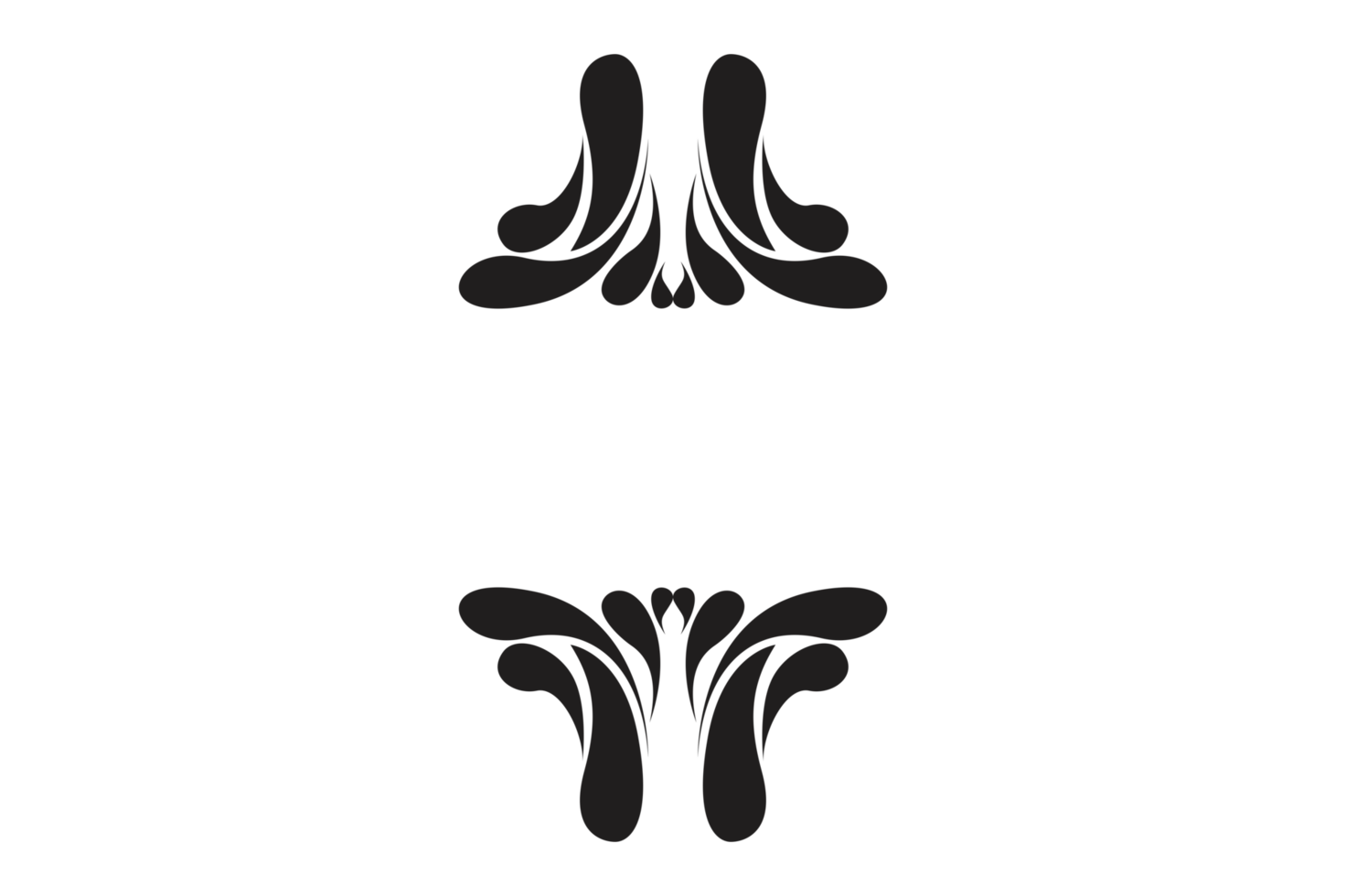 Liquid Ornament Border With Transparent Background png