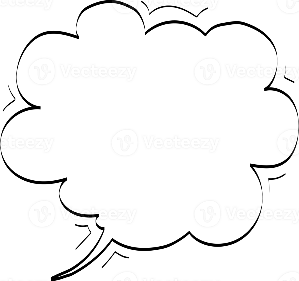 Hand drawn bubbles illustration, Transparent background png