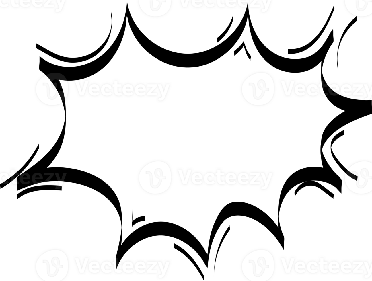 Bubbles for speech design, Transparent background png