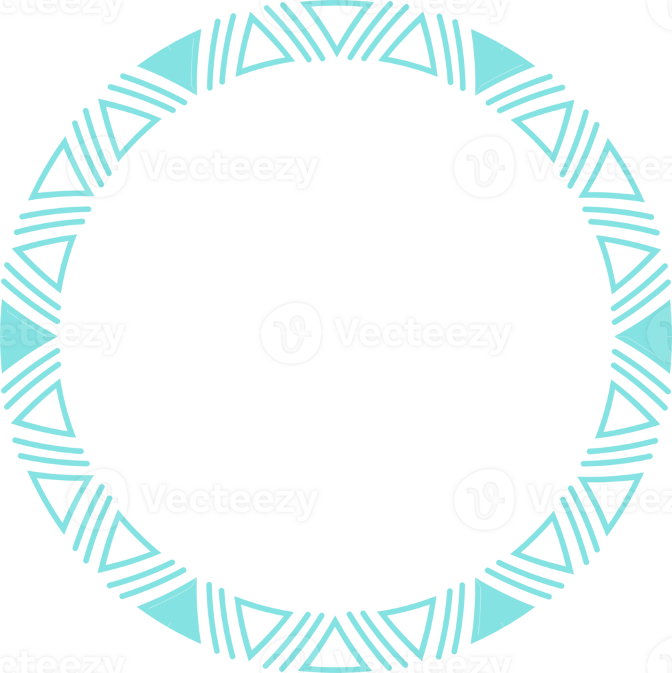 Round frames for decoration, Transparent background png