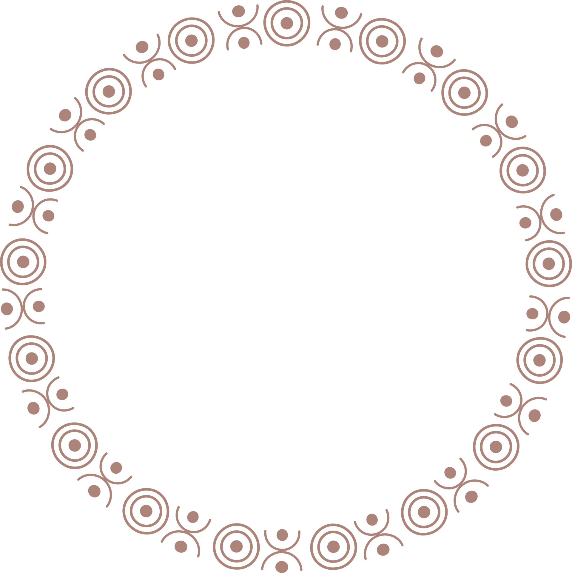 Round frames for decoration, Transparent background 33851943 PNG