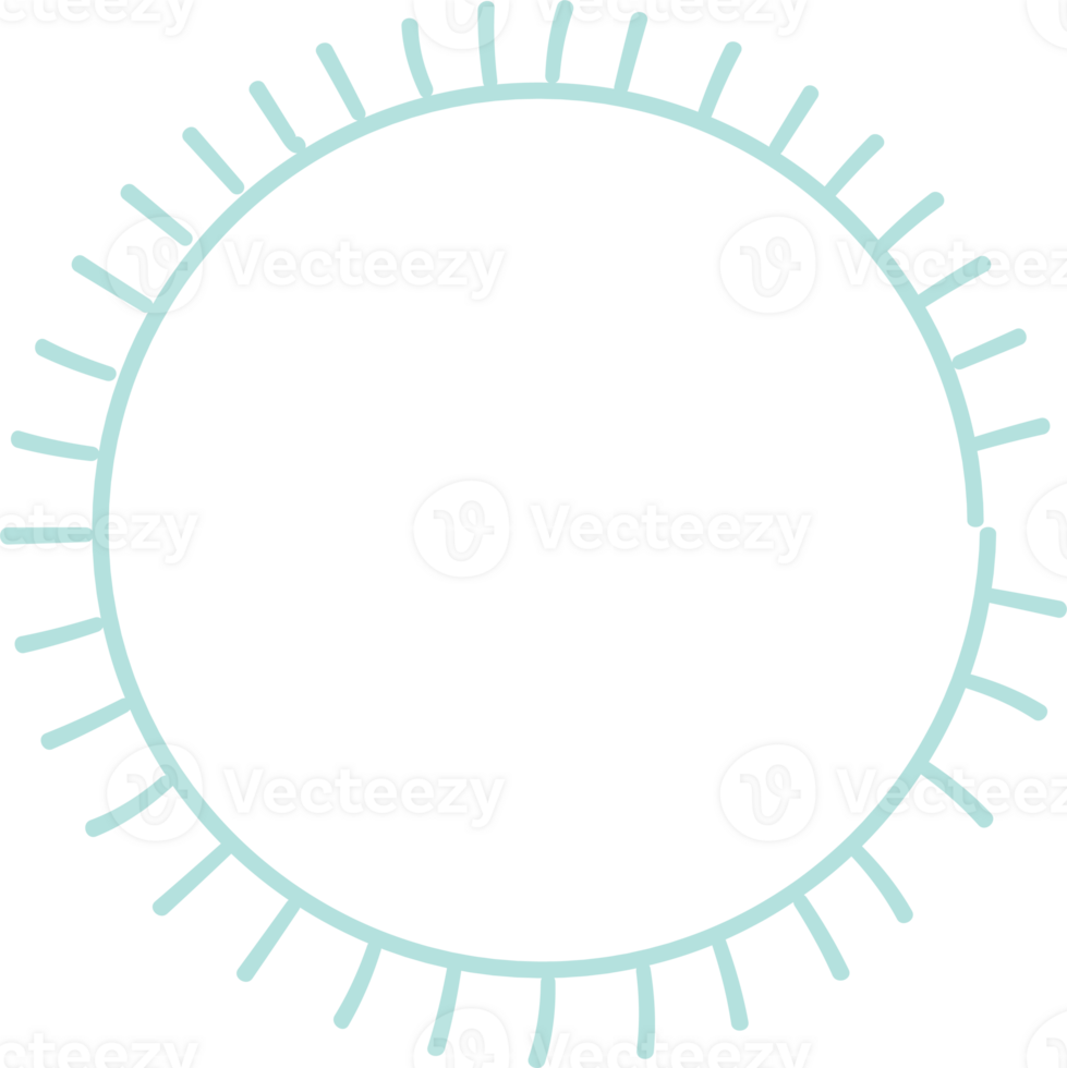 verdelers ronde kaders voor decoratie, transparant achtergrond png