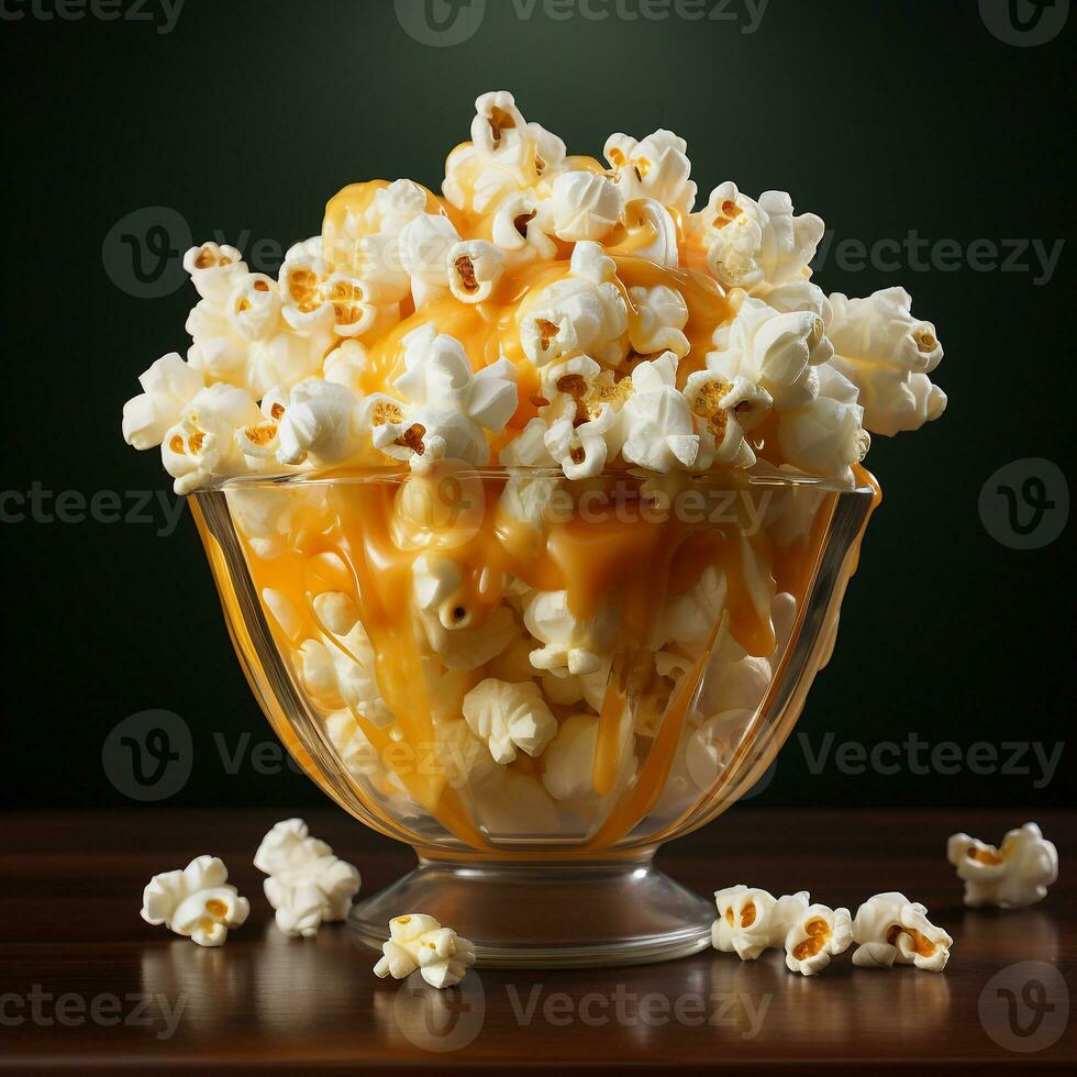 Delicious popcorn snack photo