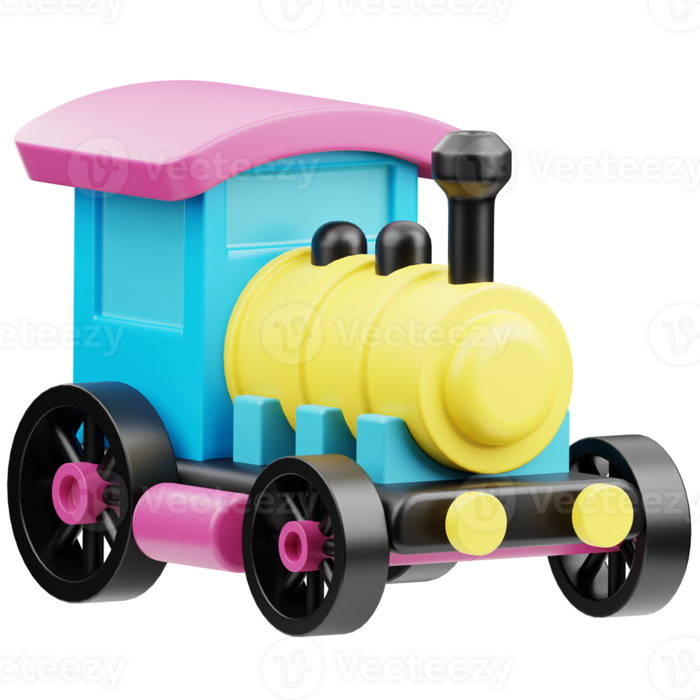 Train 3D Illustration for Infographic, web, app, etc png