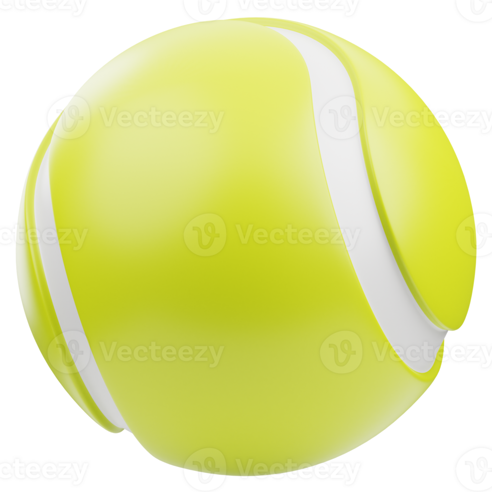 Tennis Ball 3D Illustration for Infographic, web, app, etc png