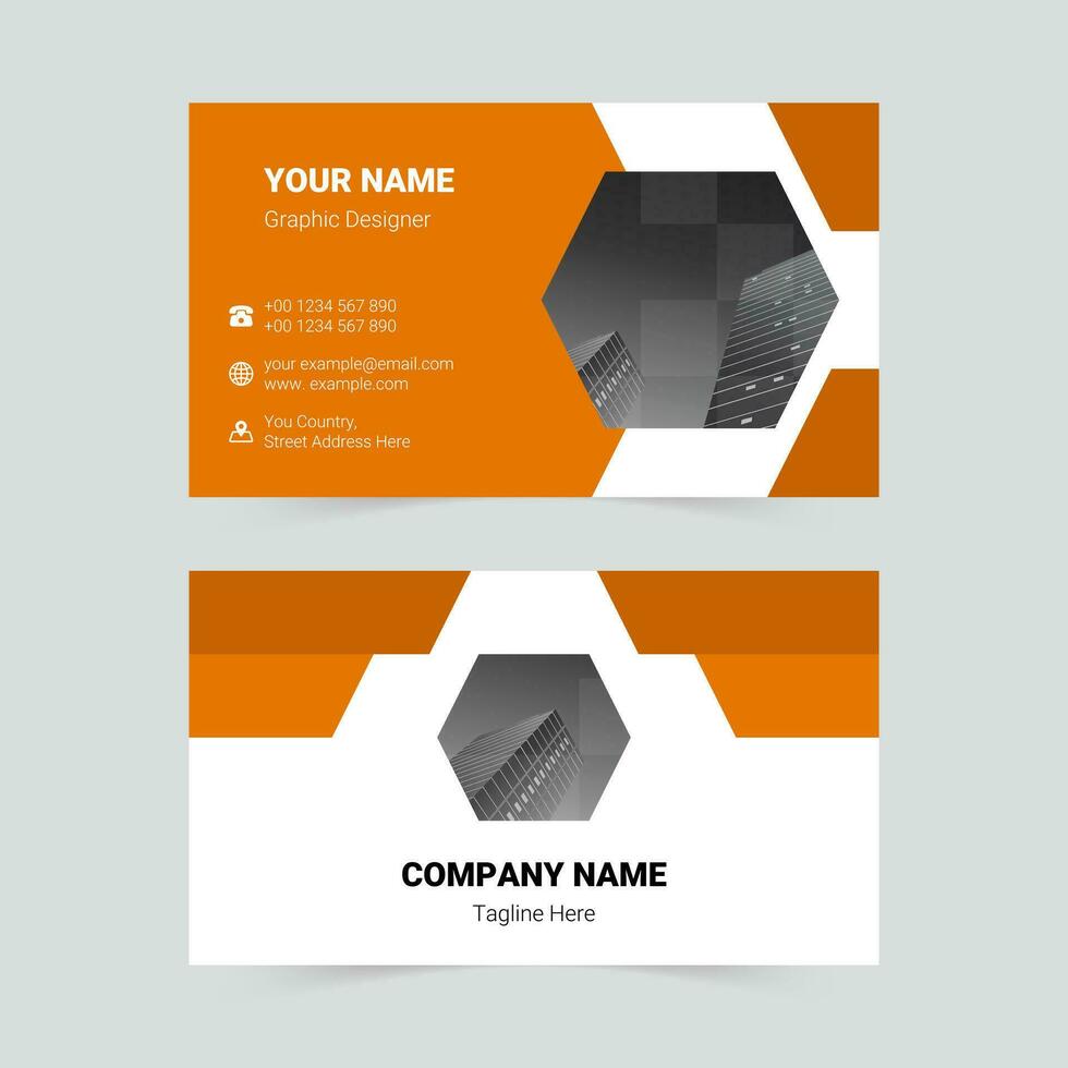 Creative business general business card template vector