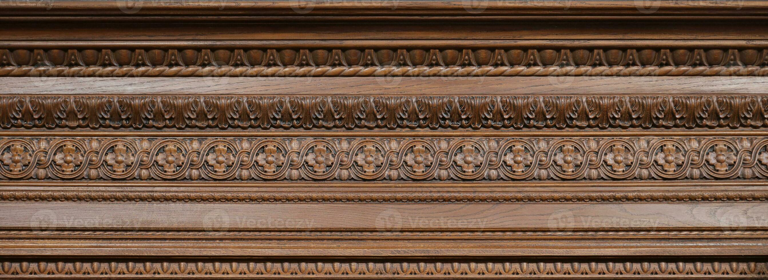 Fragment of a baguette frame made of metal and plastic background texture photo